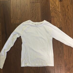 Women’s Workout White Long Sleeve Shirt
